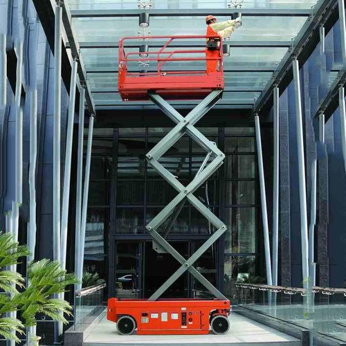 厂家批发6米液压式升降机电动自行走升降平台自动移动剪叉升降台
