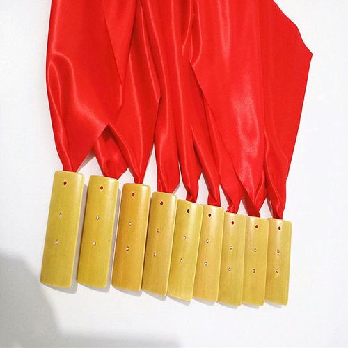 红绸快板广场舞成人 儿童口才表演竹板 莲花板三句半课堂演出道具