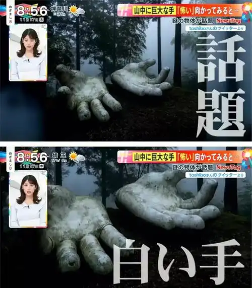 日本深山出现巨大白手令人毛骨悚然真相就是