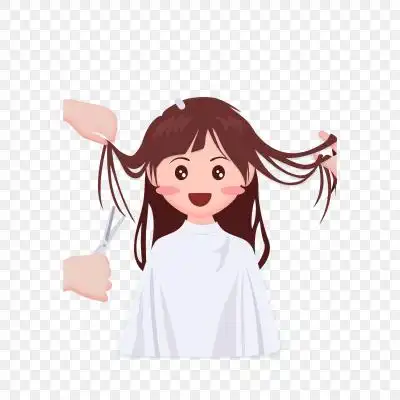 头发黑色头发男性头发头发模特头发卡通 下载  龙抬头剪发理发店海报