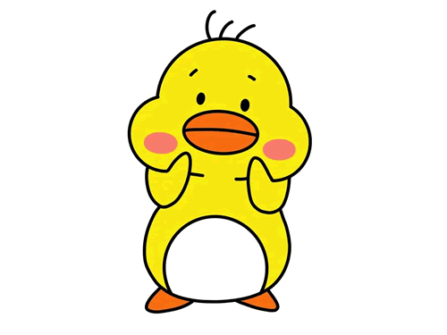 卡通可爱小鸭子简笔画