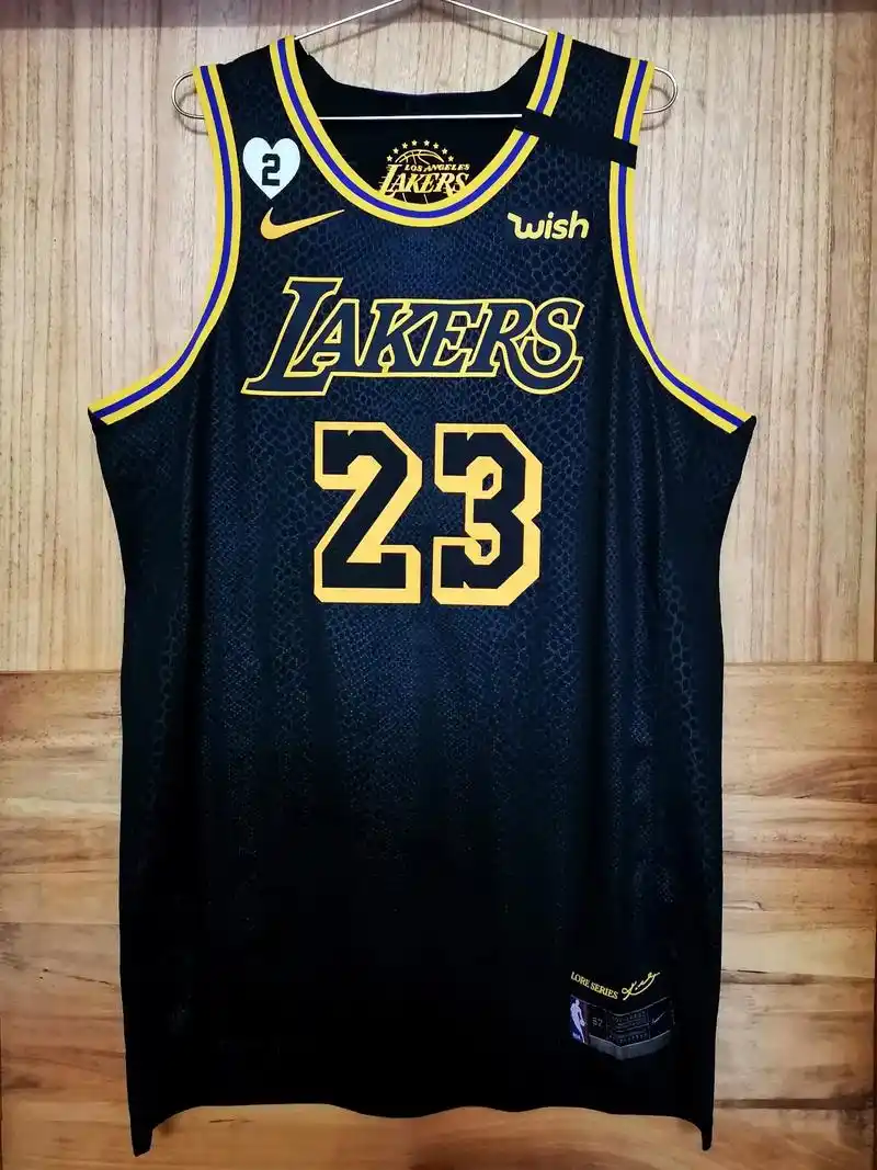 詹姆斯湖人球衣 蛇纹球衣 黑曼巴球衣.勒布朗詹姆斯湖人队球衣 - 抖音