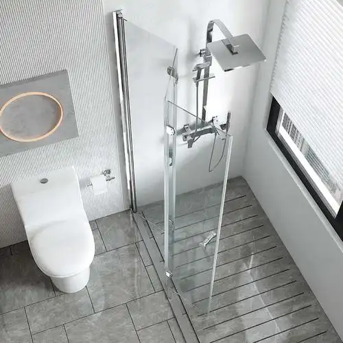 折叠淋浴房隔断浴室卫生间干湿分离玻璃门整体洗澡整体淋浴房