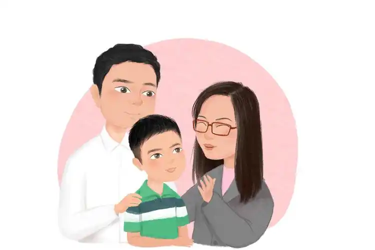 一家三口啦!|插画|创作习作|坏毛旸子 - 原创作品 - 站酷 (zcool)