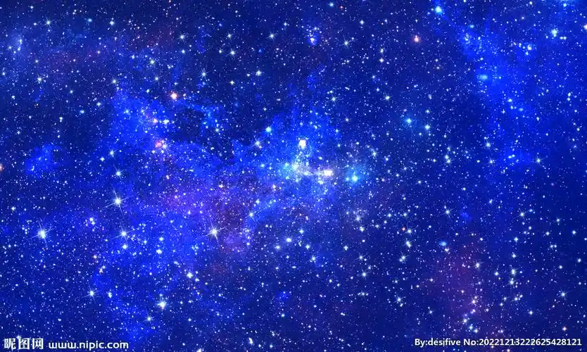 蓝色星空背景设计图__风景_psd分层素材_设计图库_昵图网nipic.com