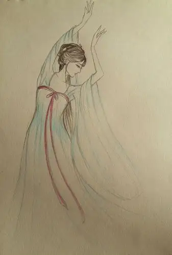 手绘 古风 女子