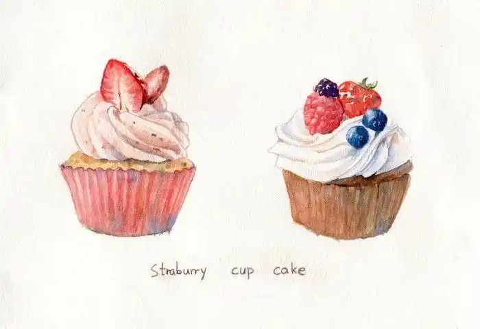 不可辜负的水彩美食●诱人的甜品手绘蛋糕素材收藏