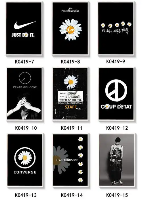 2022新款可狄kedigd权志龙小雏菊挂画bigbang个性潮流卧室服装店装饰