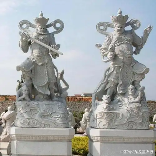 寺庙石雕四大天王四大金刚佛像图片