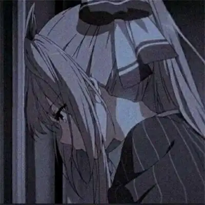 丧气黑白动漫头像女很丧很绝望的动漫女头像