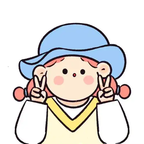 可爱到爆的双手剪刀手手绘头像图片