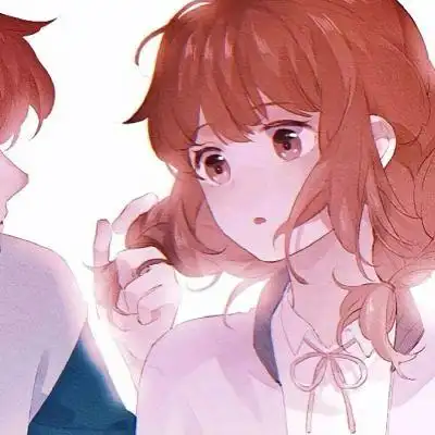 动漫情侣头像超甜宠溺明显一左一右图片