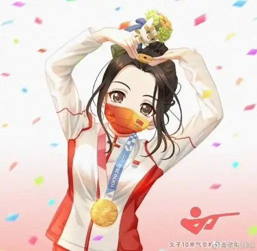 杨倩拿下全运第二金队友比心祝贺