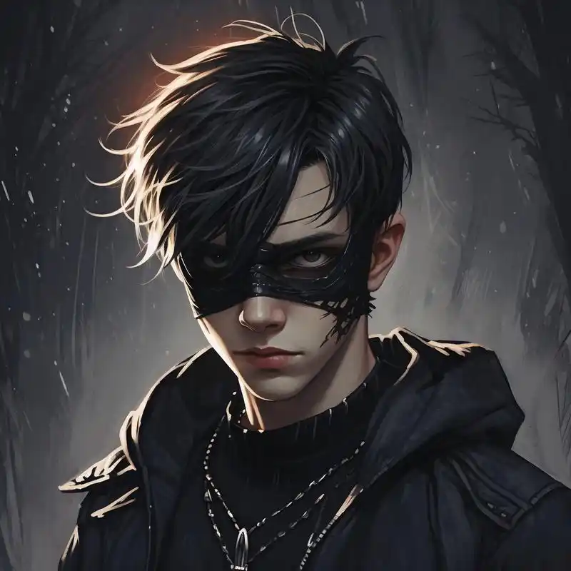 探索黑暗系的神秘与冷酷,一组精选男生戴面具头像来袭