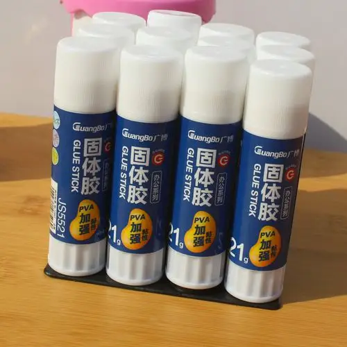 广博21g固体胶 5521高粘性耐用办公学习固体胶水胶棒 满包邮