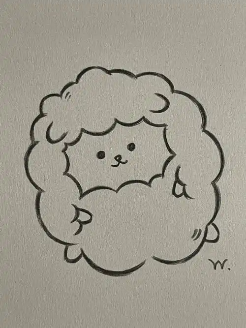 可爱简笔画教程.#二次元新鲜事