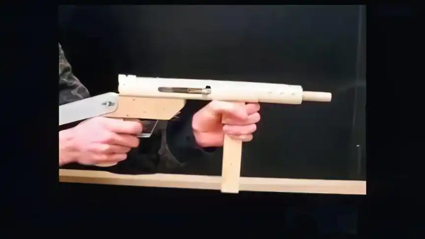 手工木制自制皮筋枪,木枪,军事模型,枪械武器模型,diy木工