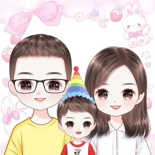 努力才能成功,幸福来之不易,温馨一家人头像合集