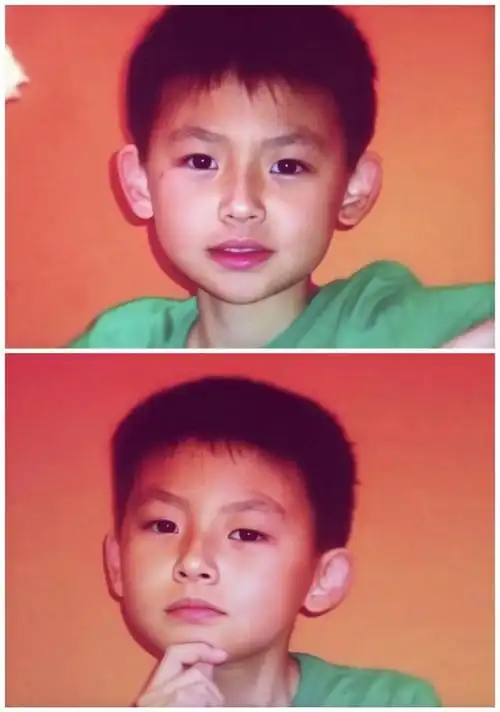 王琳凯小鬼晒小时候的校服照勇敢追求梦想大步向前