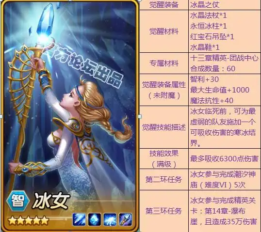 【数据分享】★★觉醒英雄官方独家资料★★ - 交流专区 - 小冰冰传奇