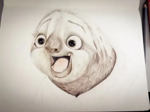 疯狂动物城 树懒 闪电 木果手绘 彩铅|动漫|单幅漫画|木果手绘 - 原创