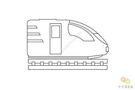上海地铁15号线即将建成通车,设置车站30座地铁简笔画 地铁列车头简笔