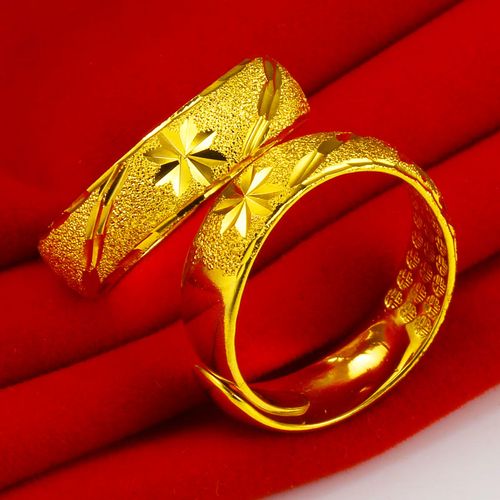 万足金黄金戒指