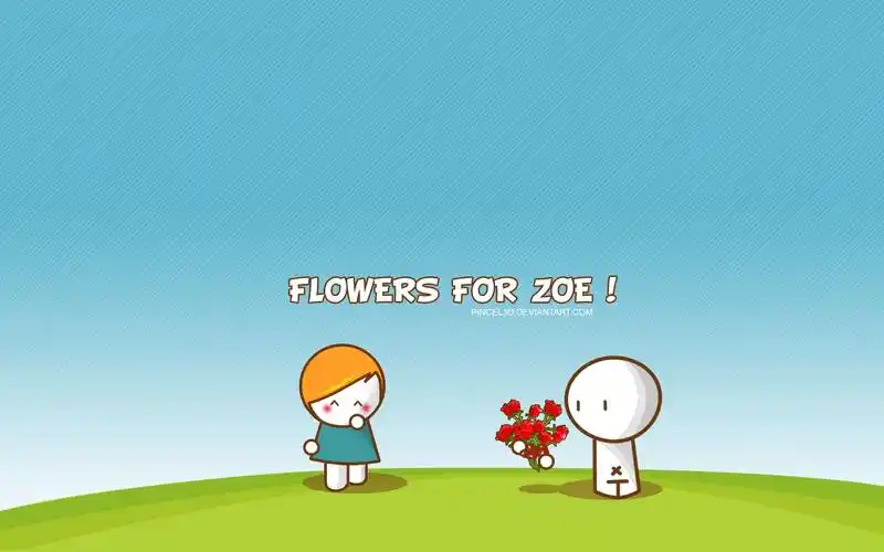 可爱美女,卡通图片,简约壁纸,可爱,卡通,简约,电脑壁纸,壁纸pincel3d