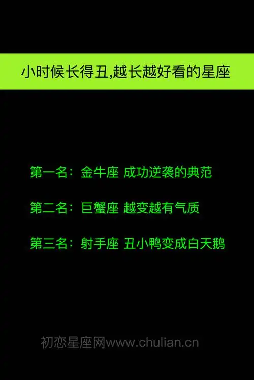 十二星座谁越长越丑十二星座谁既是学霸又是