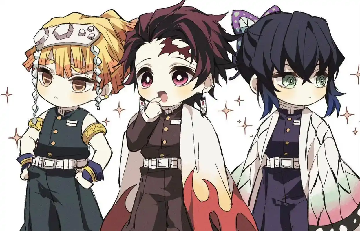 当三小只穿上了柱的衣服  #鬼灭之刃# twi:gc_051002676767