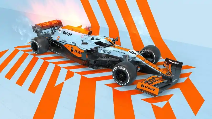 wallpaperengine海湾石油涂装mcl35m赛车动态壁纸