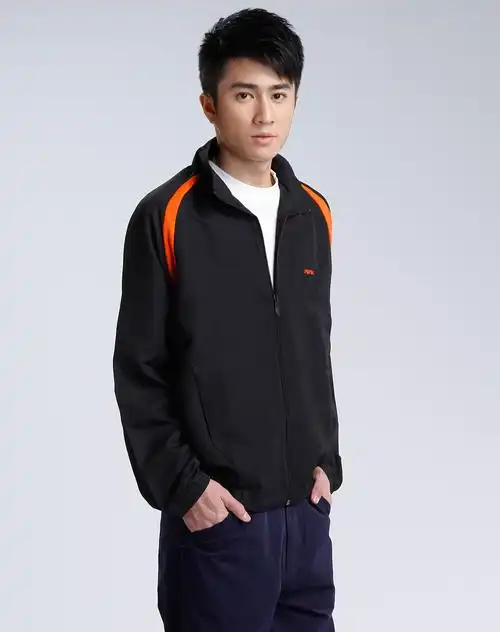 运动库存专场-男士百事 黑色运动夹克