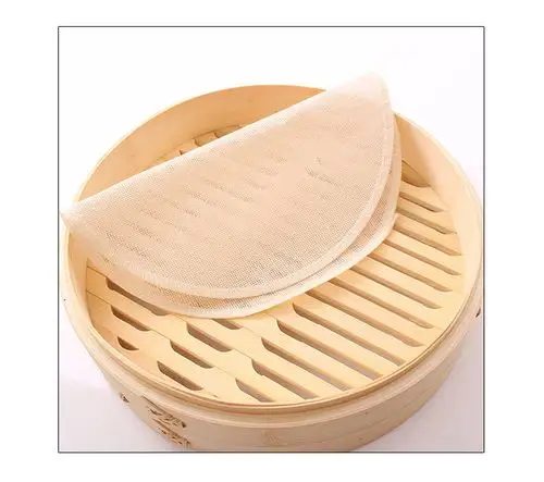 纯棉包边加密蒸笼布 不粘锅笼屉布圆形 方形笼布 豆腐布屉布专用