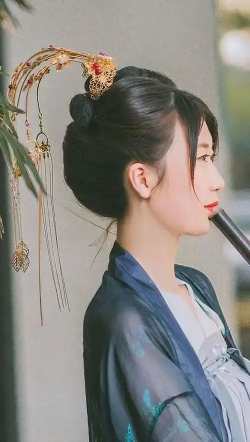 短发古风发型教程