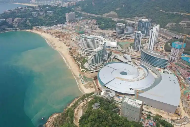 视频图集实拍深圳小梅沙改造片区