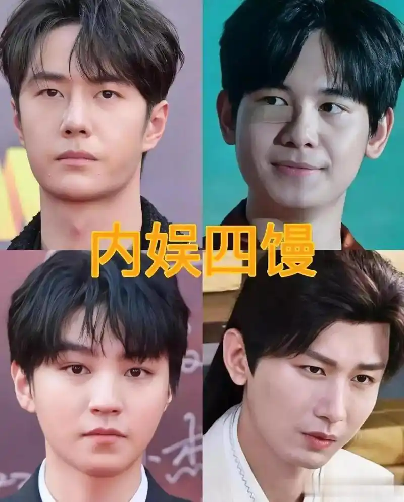 网友评选的内娱四馒:王一博,胡先煦,王俊凯,成毅.