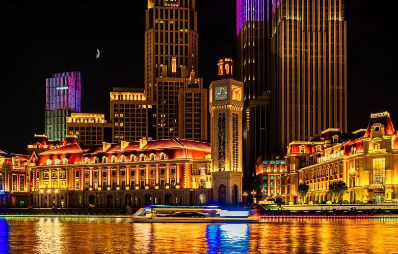 天津海河夜景系列--津湾广场1