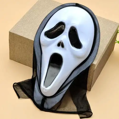 万圣节恐怖面具男女魔鬼尖叫搞怪吓人鬼脸骷髅鬼屋道具吸血鬼面具尖叫