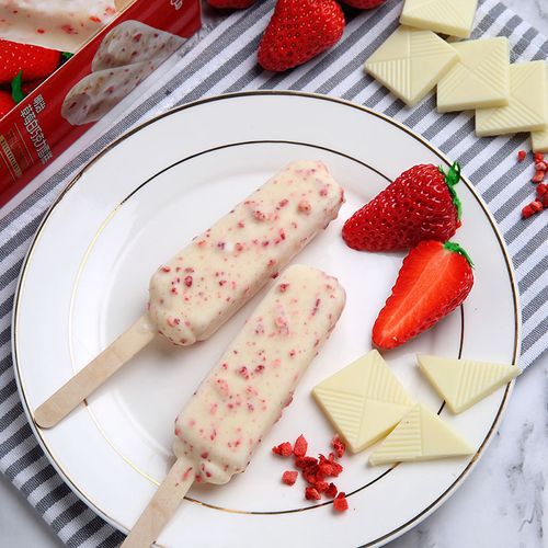 明治冰激凌草莓巧克力盒装245g6支冰糕雪糕优惠冰淇淋