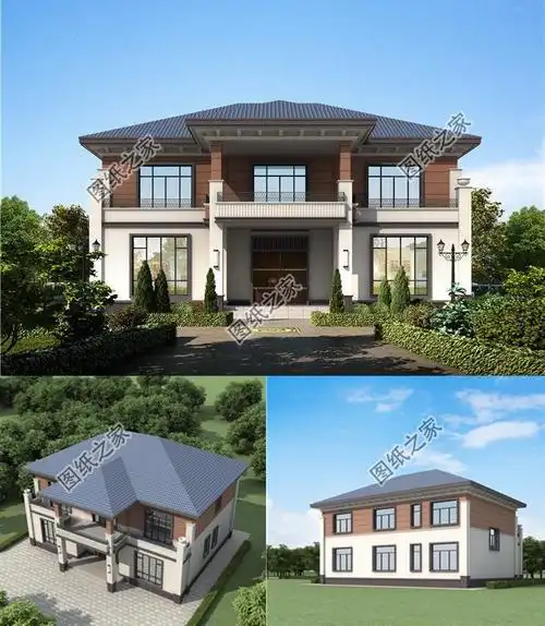 新中式二层好看自建房设计,超越经典农村建房最佳户型