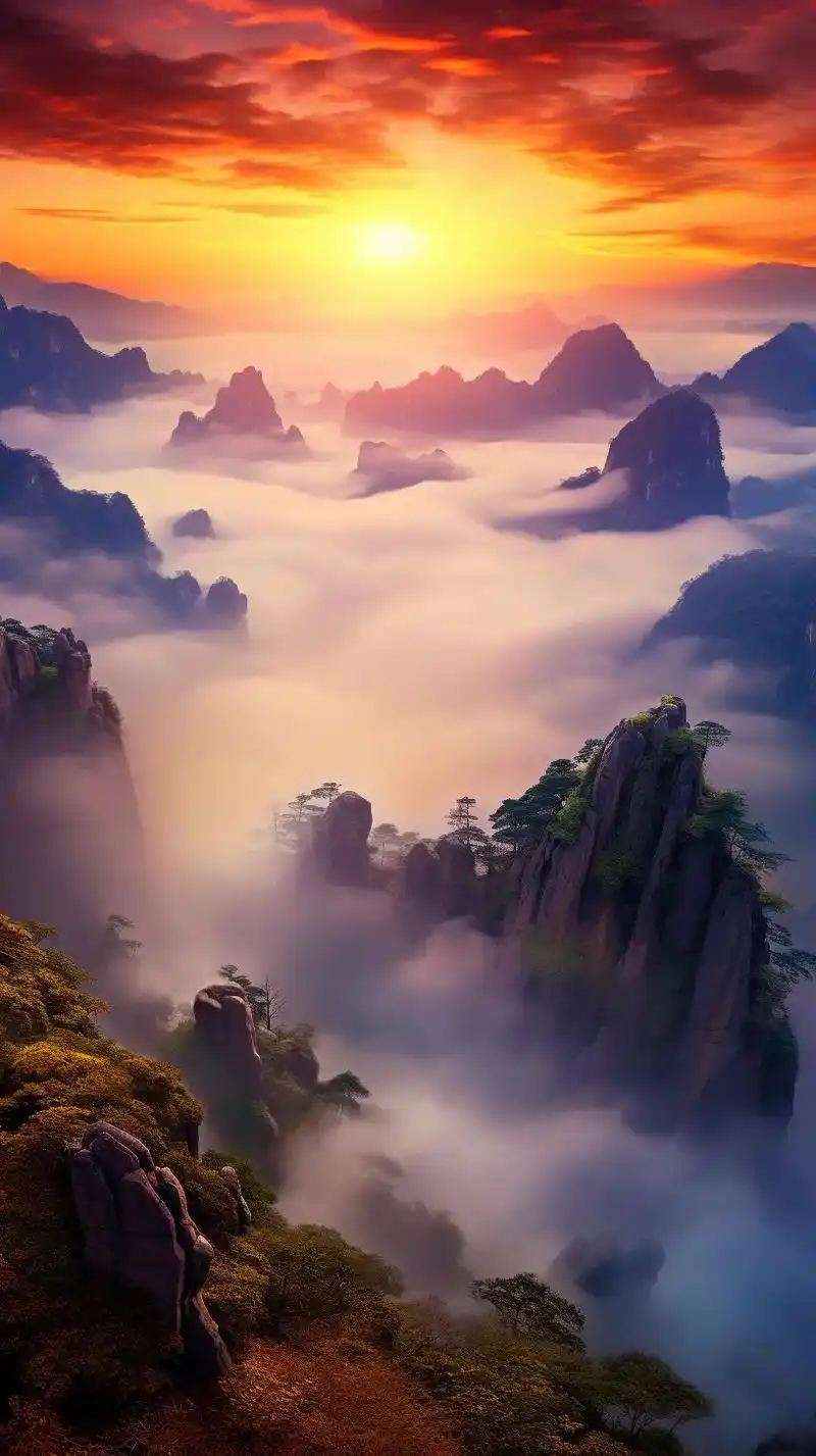 云山雾绕的瞬间,我愿意相信,山里边住着神仙#云雾缭绕人间仙境 - 抖音