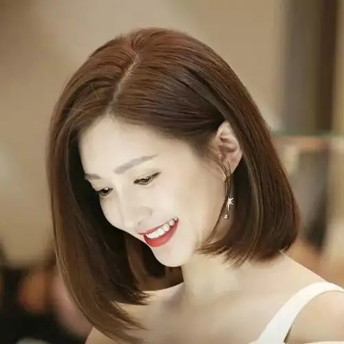 棕色,时尚,女生,染发,黑色