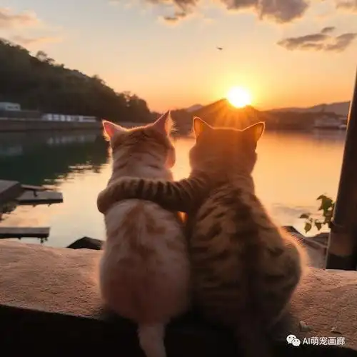 两只小猫一座城一道夕阳无数心动