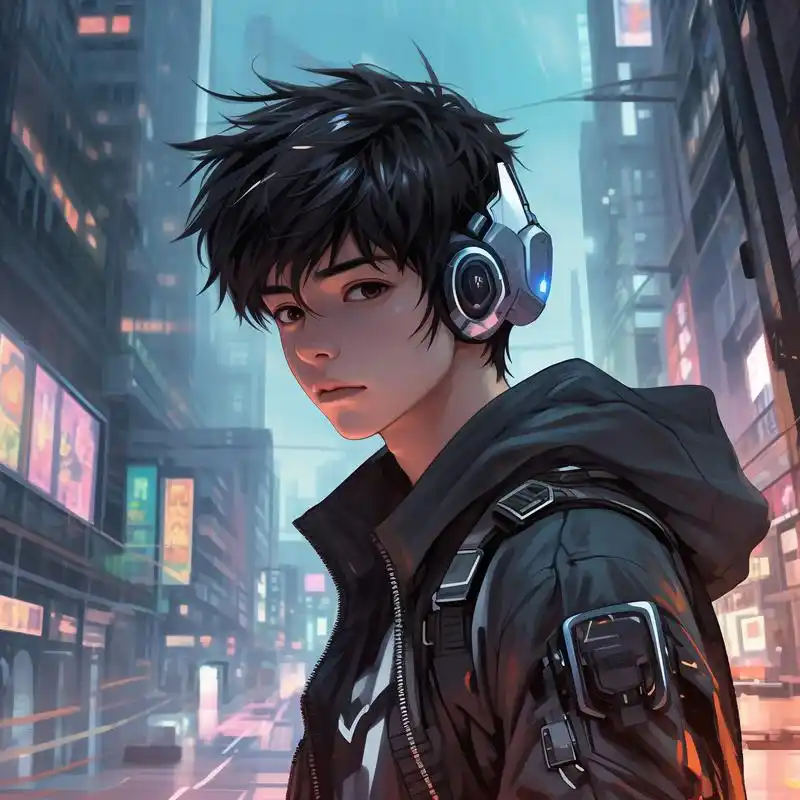 赛博朋克风99,男生专属qq头像 探索未来科技的魅力,赛博朋克风格