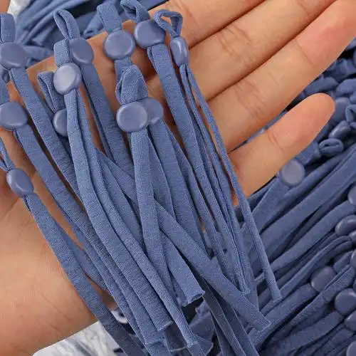 定制可调节n95口罩绳松紧带5mm耳绳带防掉弹力耳带可调节耳带