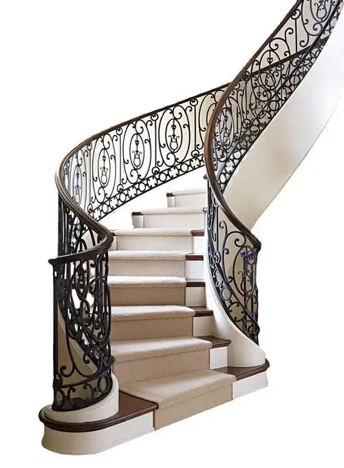 高端铁艺楼梯扶手护栏佛山厂家阳台护栏围栏栏杆欧式奢华