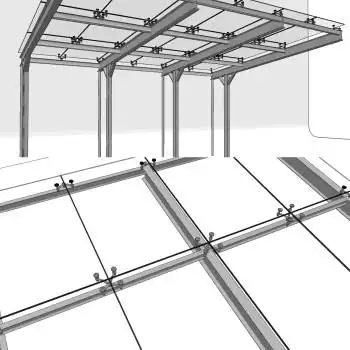 现代玻璃幕雨棚,遮阳棚su草图模型下载