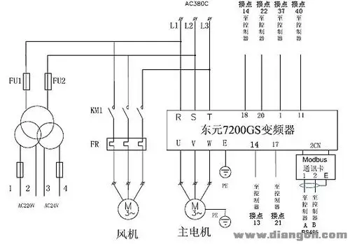 螺杆式空气压缩机二次线路图 - 电路图分享_电工学习网