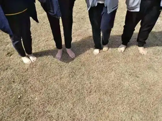 上海宏润博源学校环境历史课光脚感受大地