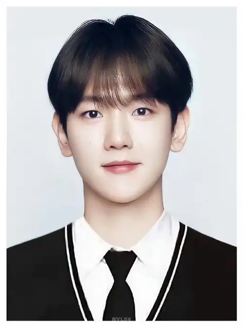 边伯贤#证件照好看的秘诀是脸